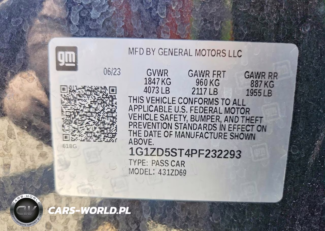 2023 Chevrolet Malibu Lt VIN:1G1ZD5ST4PF232293 - 12