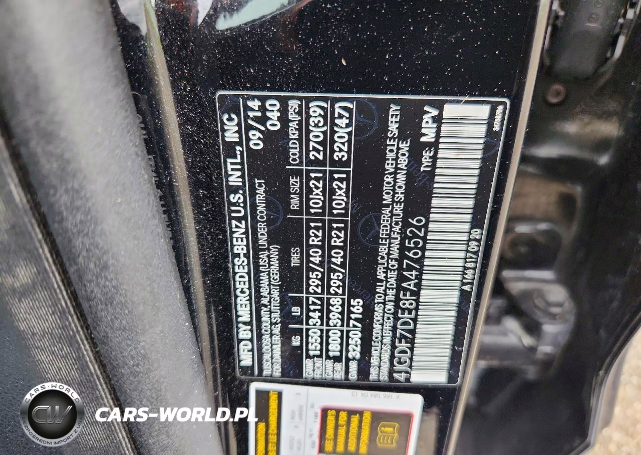 2015 Mercedes-Benz Gl 550 4Matic VIN:4JGDF7DE8FA476526 - 13