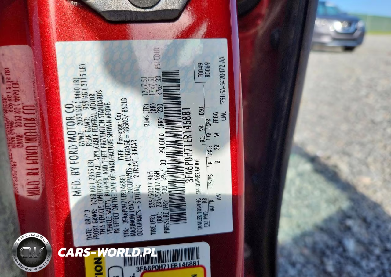 2014 Ford Fusion Se VIN:3FA6P0H71ER146881 - 12