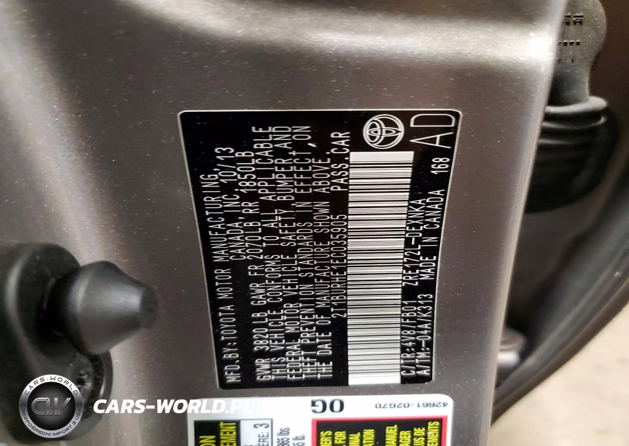 2014 Toyota Corolla Le Plus VIN:2T1BURHE1EC035905 - 12