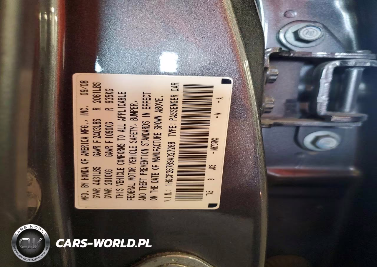2009 Honda Accord Ex VIN:1HGCP26789A027268 - 12