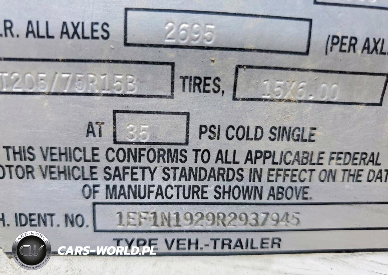 1994 Misc Trailer VIN:1EF1N1929R2937945 - 10