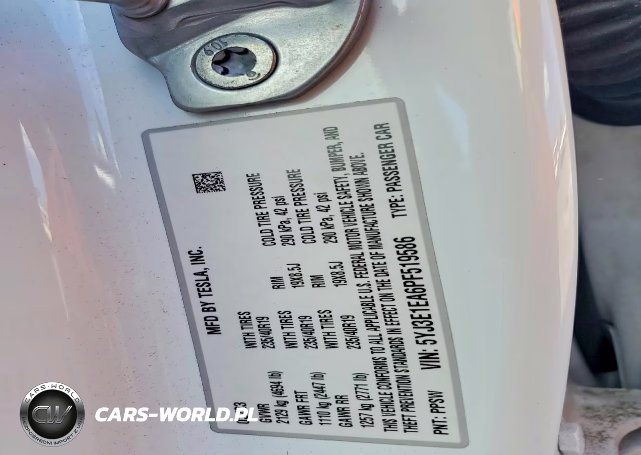 2023 Tesla Model 3 VIN:5YJ3E1EA6PF519586 - 13