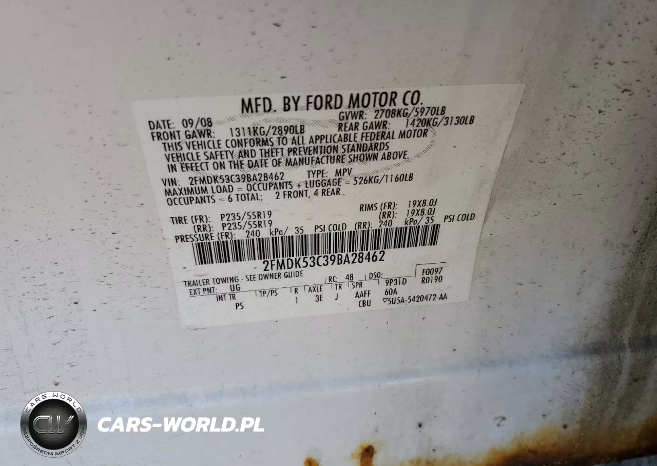 2009 Ford Flex Limited VIN:2FMDK53C39BA28462 - 14