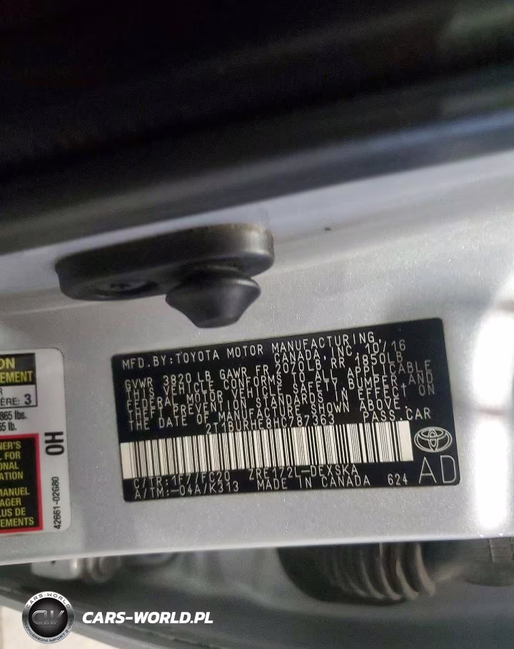 2017 Toyota Corolla L VIN:2T1BURHE8HC787363 - 12