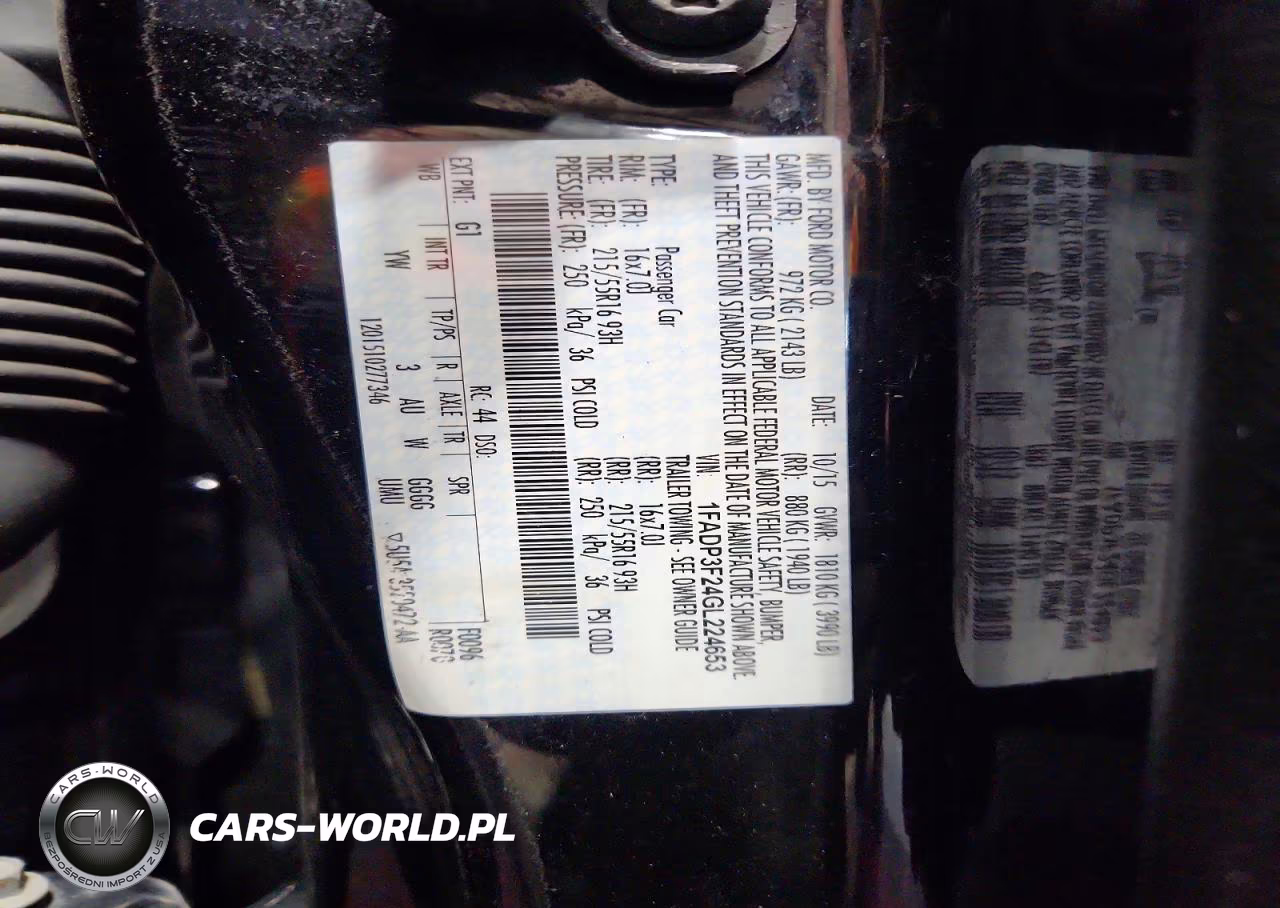 2016 Ford Focus Se VIN:1FADP3F24GL224653 - 12