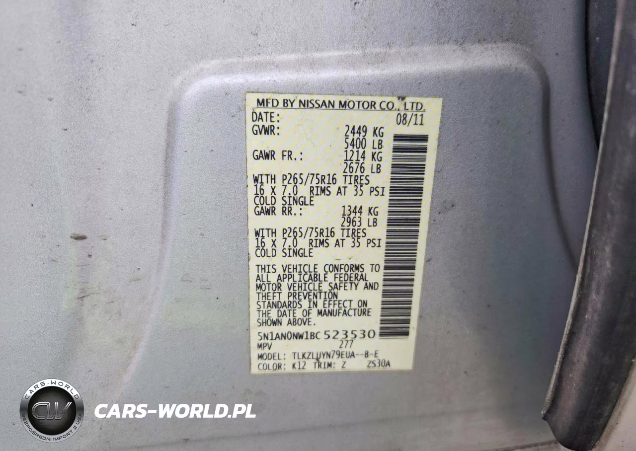 2011 Nissan Xterra Off Road-S-Se VIN:5N1AN0NW1BC523530 - 13