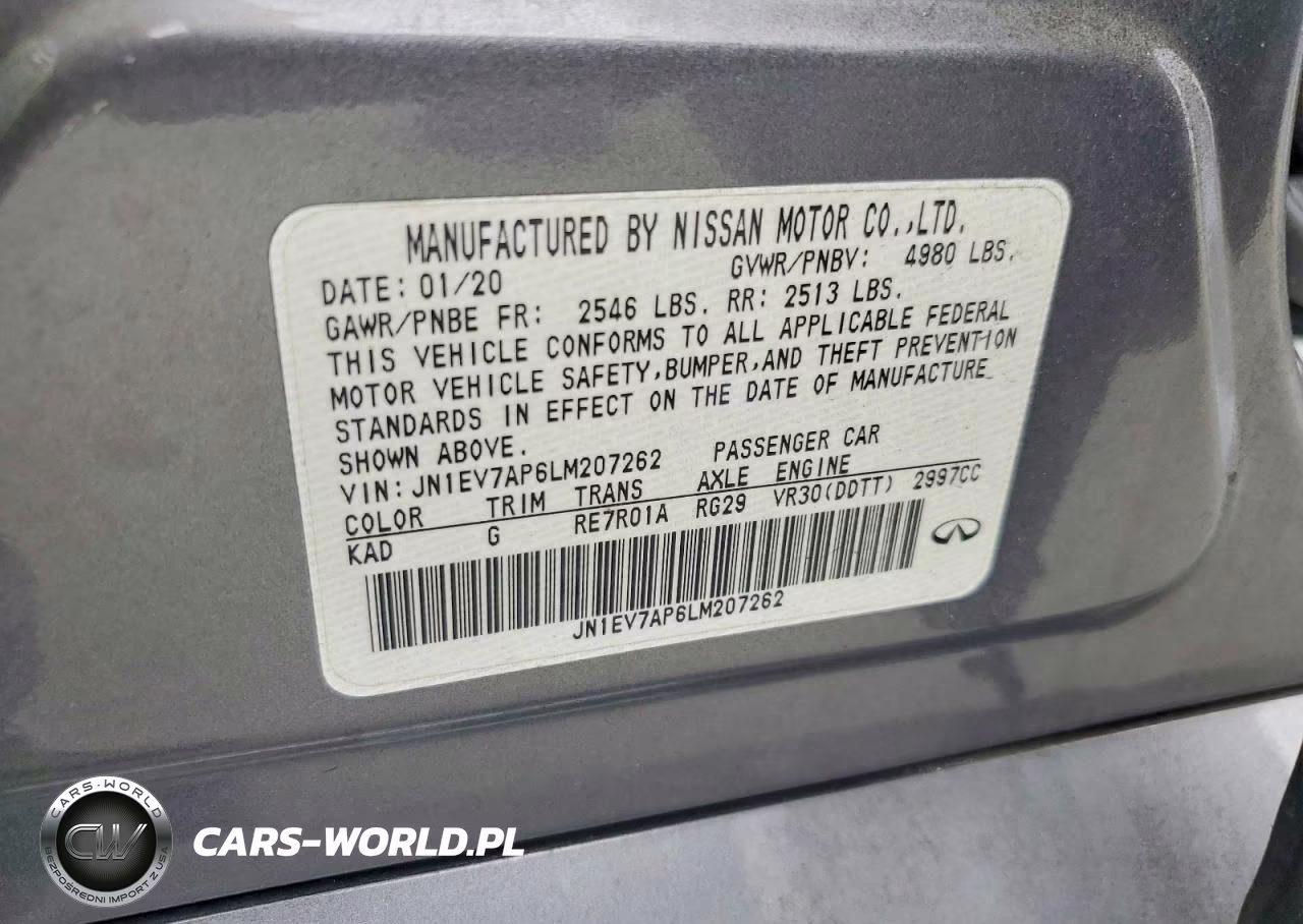 2020 Infiniti Q50 3.0T Luxe VIN:JN1EV7AP6LM207262 - 12