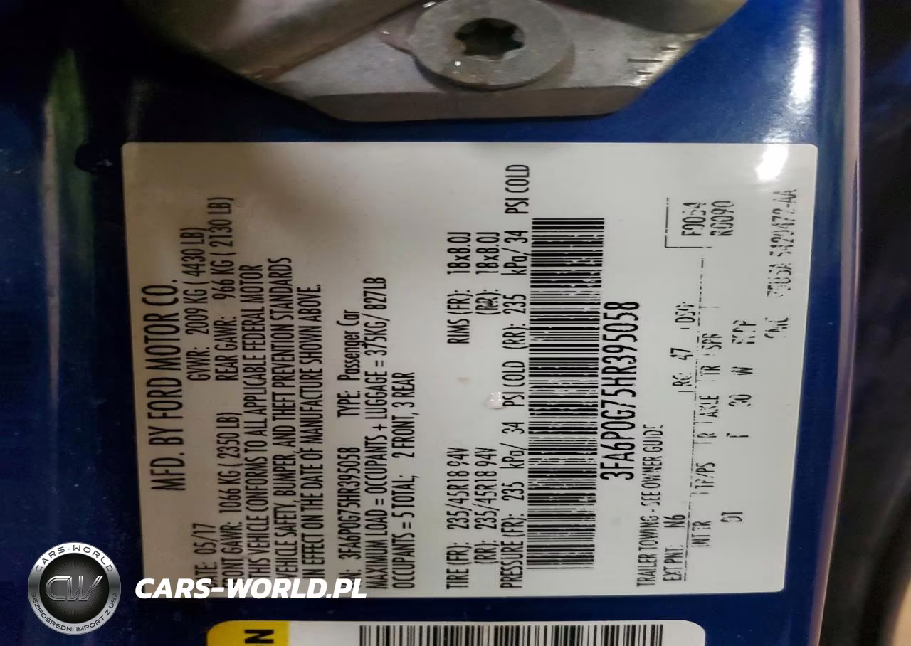 2017 Ford Fusion S VIN:3FA6P0G75HR395058 - 12