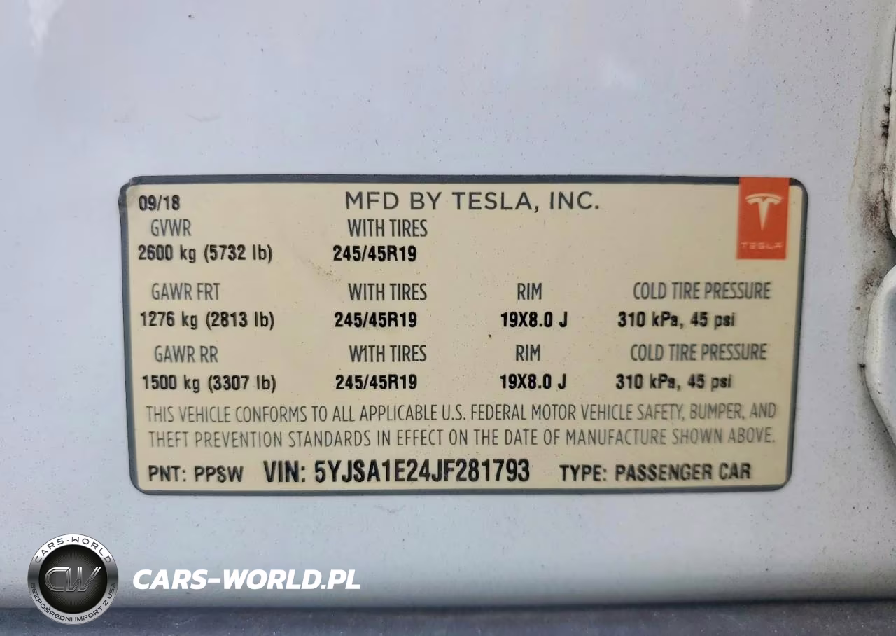 2018 Tesla Model S VIN:5YJSA1E24JF281793 - 13