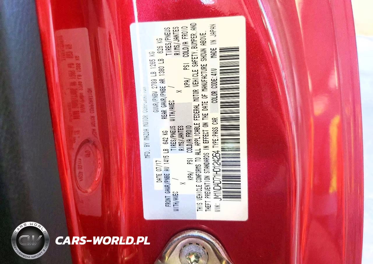 2017 Mazda Mx-5 Miata Grand Touring VIN:JM1NDAD71H0124264 - 13