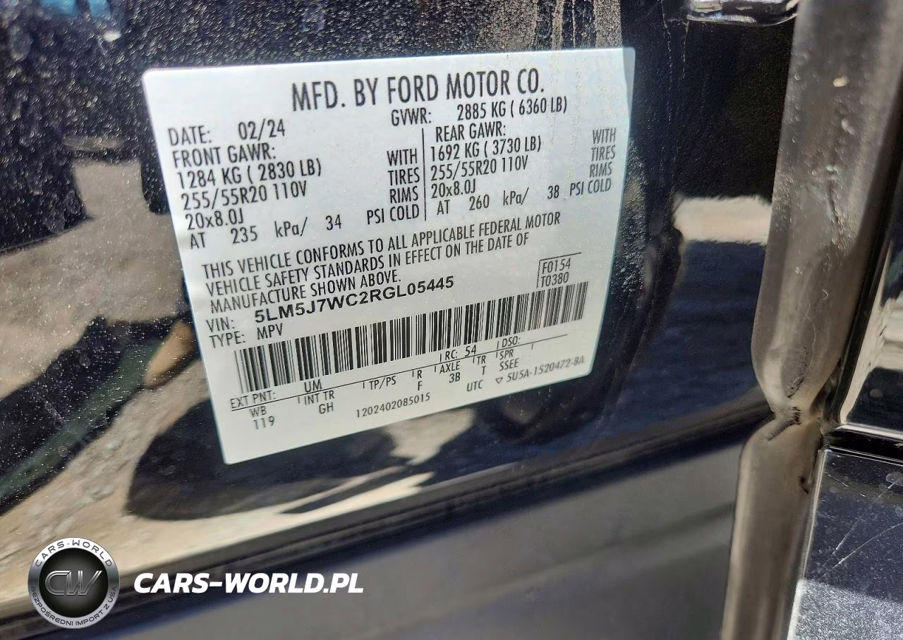 2024 LINCOLN AVIATOR VIN:5LM5J7WC2RGL05445 - 14