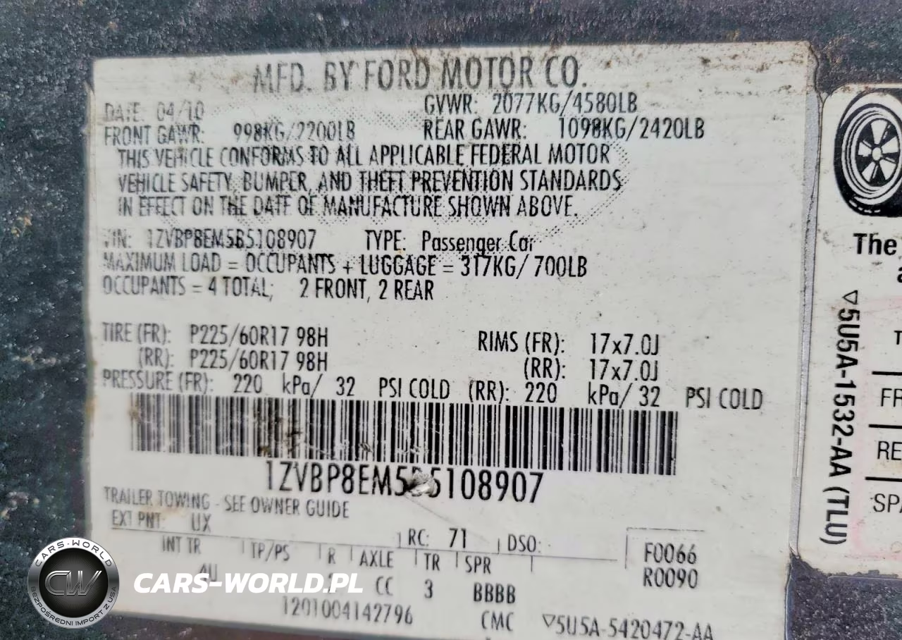2011 Ford Mustang VIN:1ZVBP8EM5B5108907 - 12
