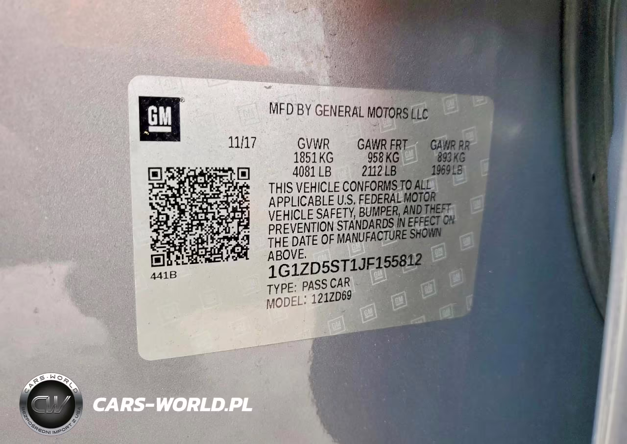 2018 Chevrolet Malibu Lt VIN:1G1ZD5ST1JF155812 - 12