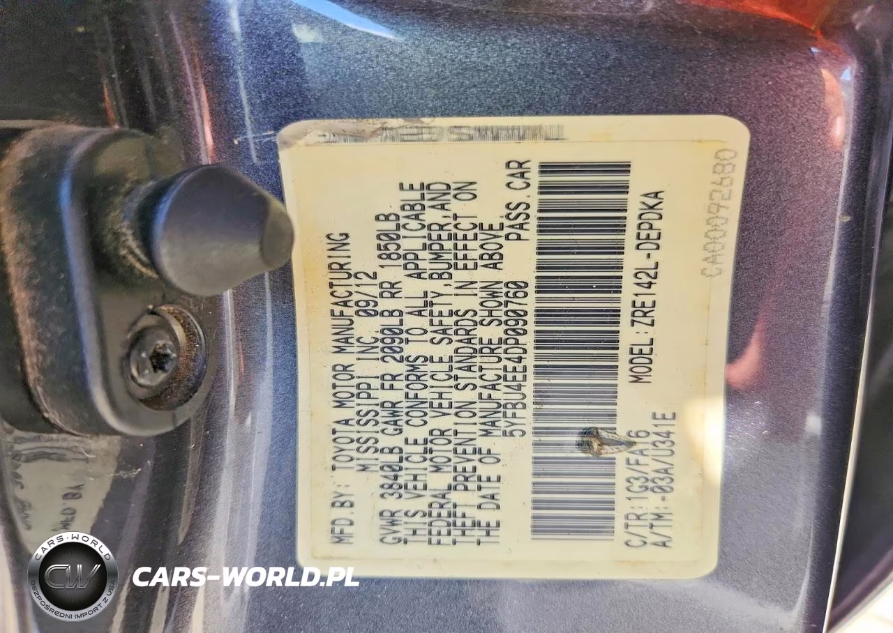 2013 Toyota Corolla L VIN:5YFBU4EE4DP090760 - 12