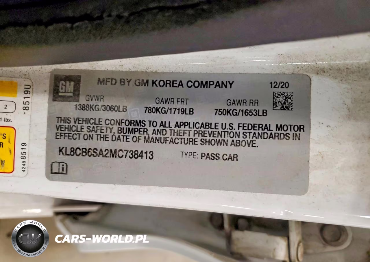 2021 Chevrolet Spark Ls VIN:KL8CB6SA2MC738413 - 13