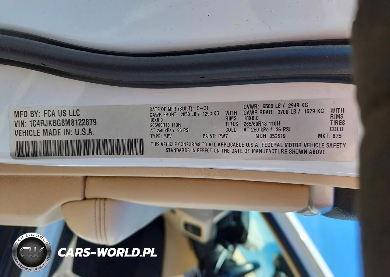2021 Jeep Grand Cherokee L Limited VIN:1C4RJKBG8M8122879 - 13