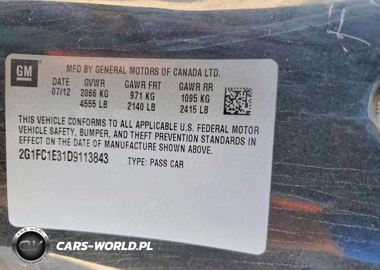 2013 Chevrolet Camaro Lt VIN:2G1FC1E31D9113843 - 12