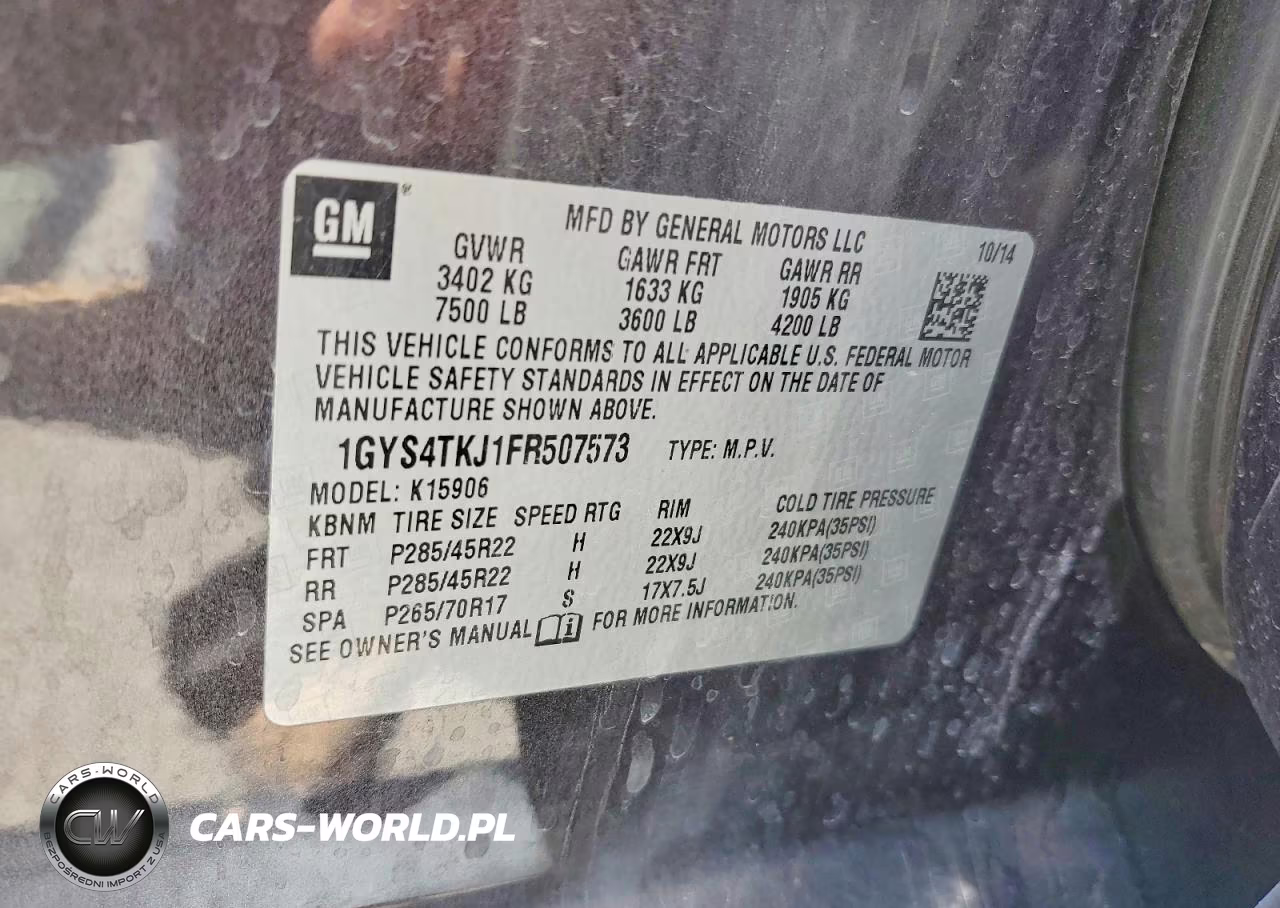 2015 Cadillac Escalade Esv Premium VIN:1GYS4TKJ1FR507573 - 13