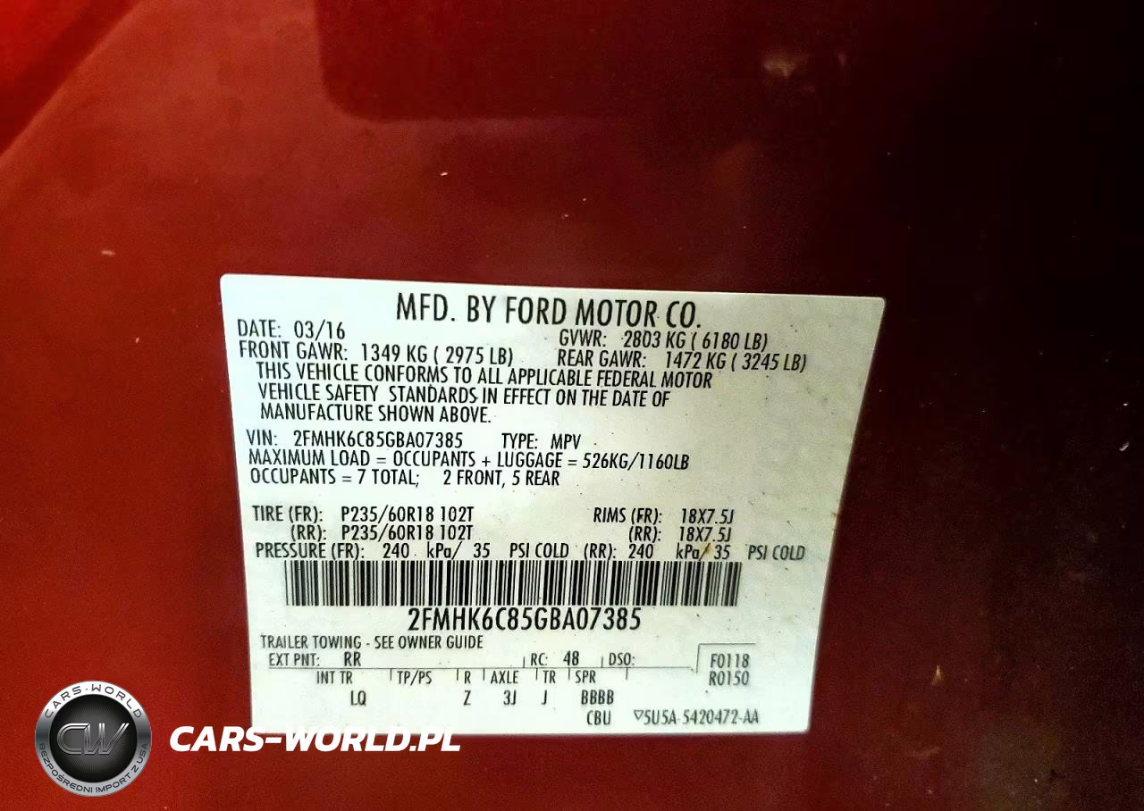2016 Ford Flex Sel VIN:2FMHK6C85GBA07385 - 13