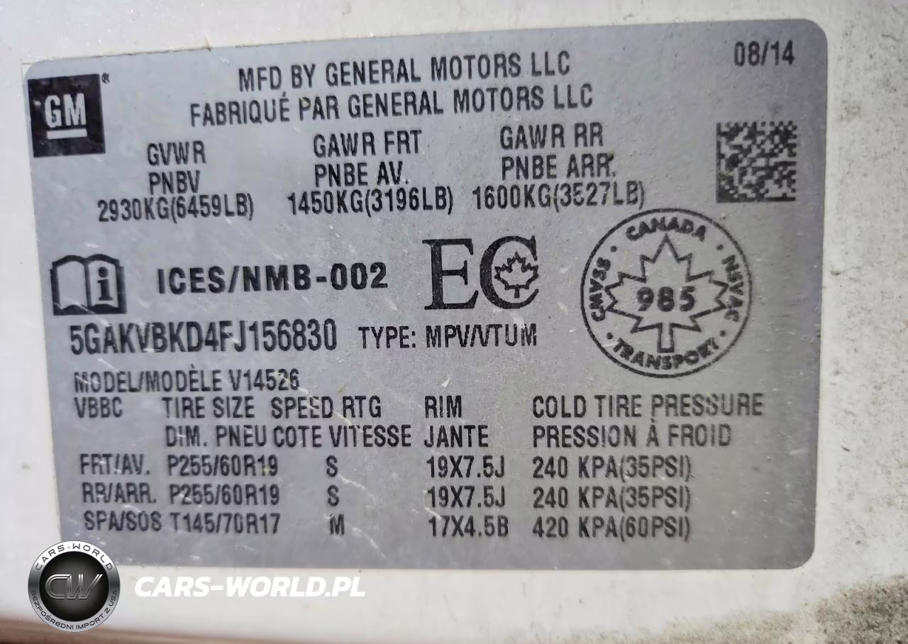 2015 Buick Enclave VIN:5GAKVBKD4FJ156830 - 13