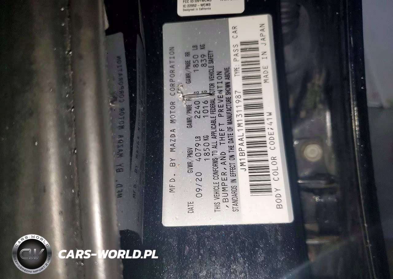 2021 Mazda 3 VIN:JM1BPAAL1M1311987 - 12