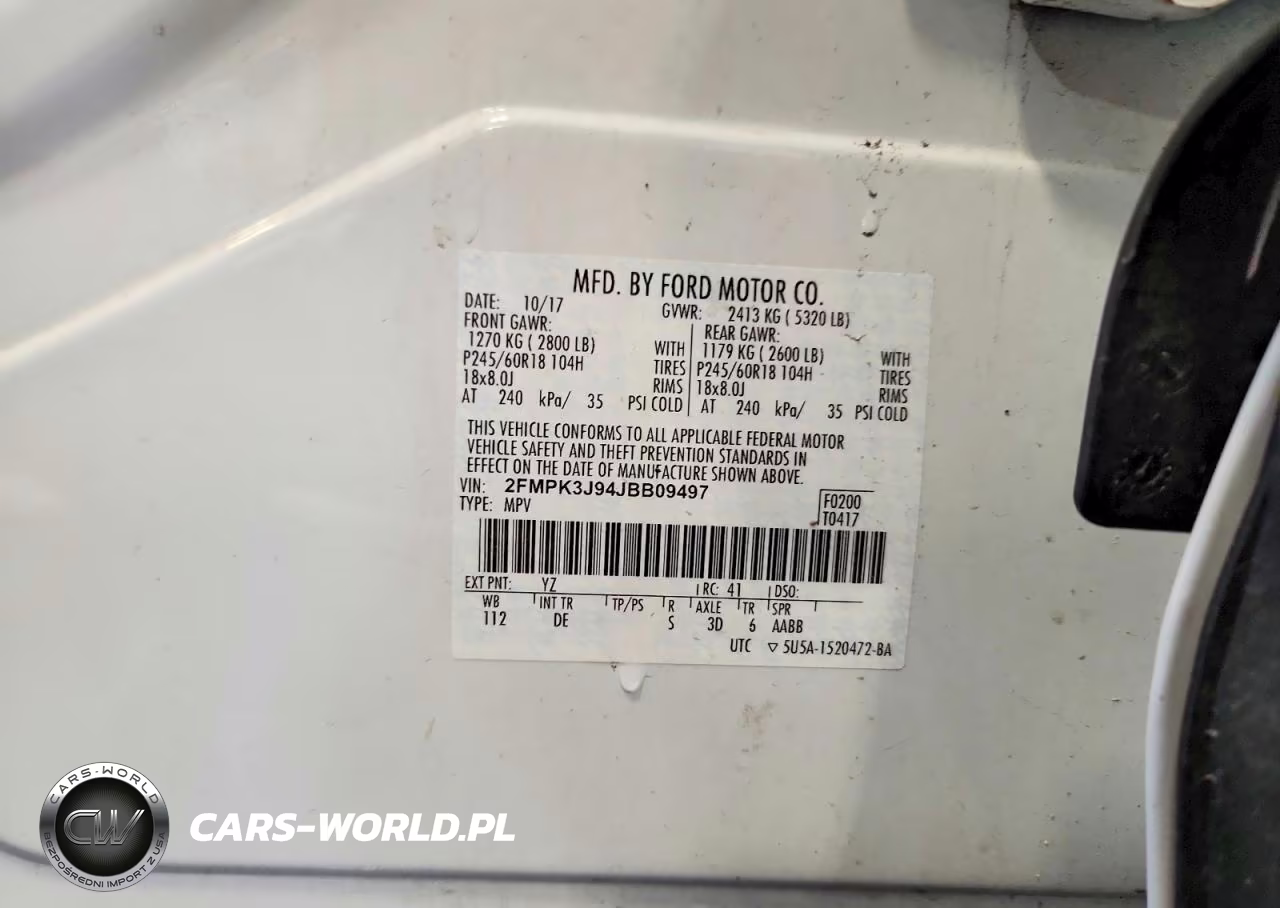 2018 Ford Edge Sel VIN:2FMPK3J94JBB09497 - 13
