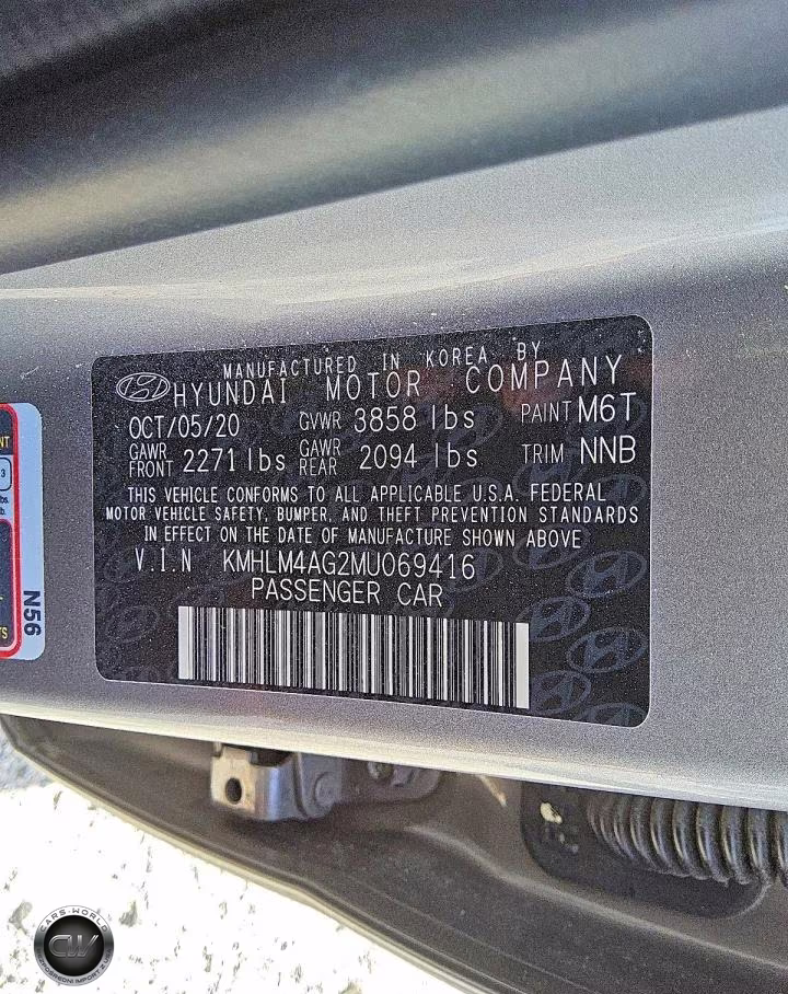 2021 Hyundai Elantra Sel VIN:KMHLM4AG2MU069416 - 12