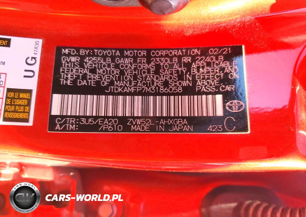 2021 Toyota Prius Prime Xle VIN:JTDKAMFP7M3186058 - 12