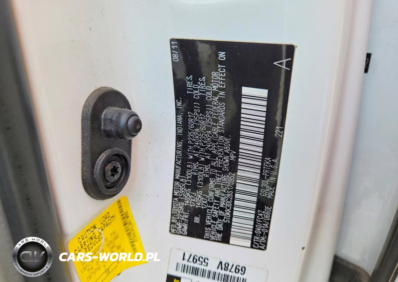 2011 Toyota Sienna Fwd W-7-Passe VIN:5TDKK3DC2BS170952 - 13