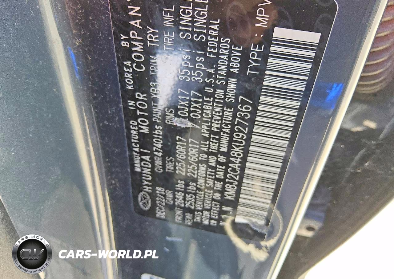 2019 Hyundai Tucson Se VIN:KM8J2CA48KU927367 - 14