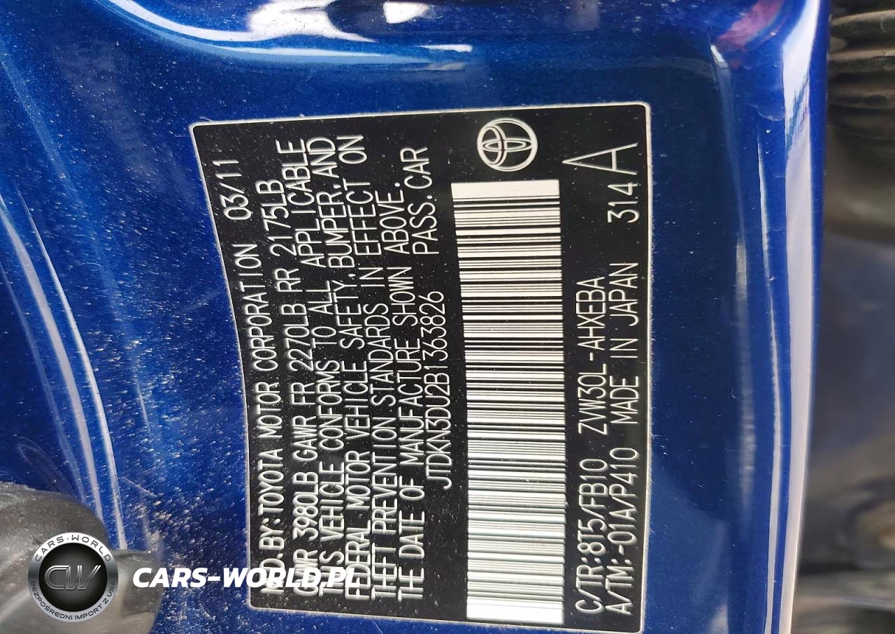 2011 Toyt Prius VIN:JTDKN3DU2B1363826 - 12