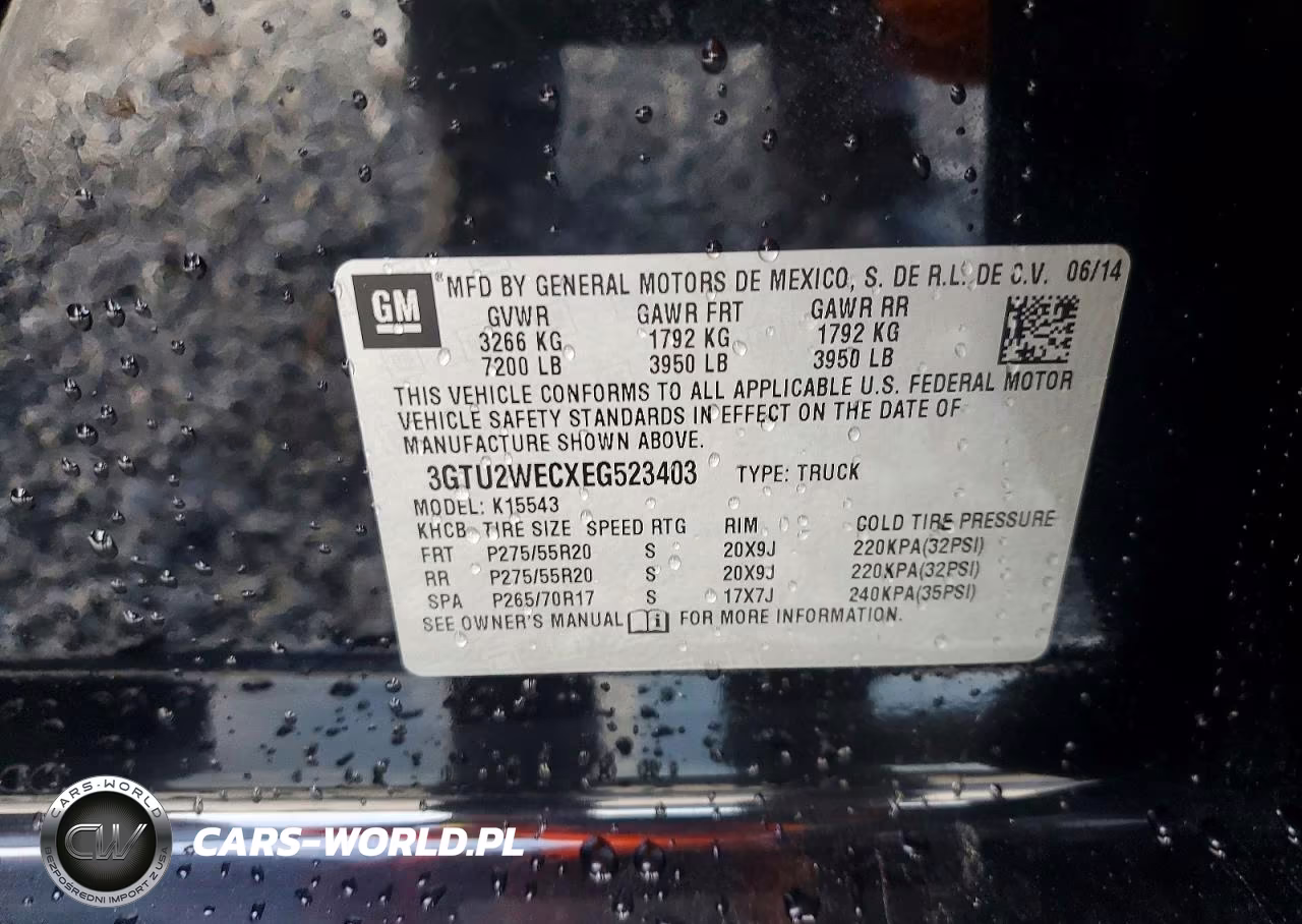 2014 GMC Sierra K1500 Denali VIN:3GTU2WECXEG523403 - 12