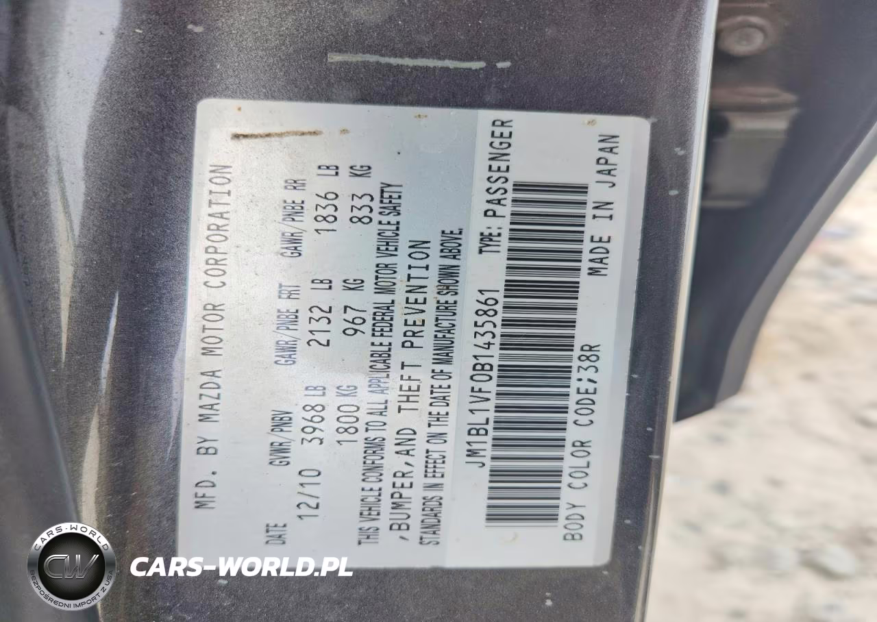 2011 Mazda 3 I VIN:JM1BL1VF0B1435861 - 12