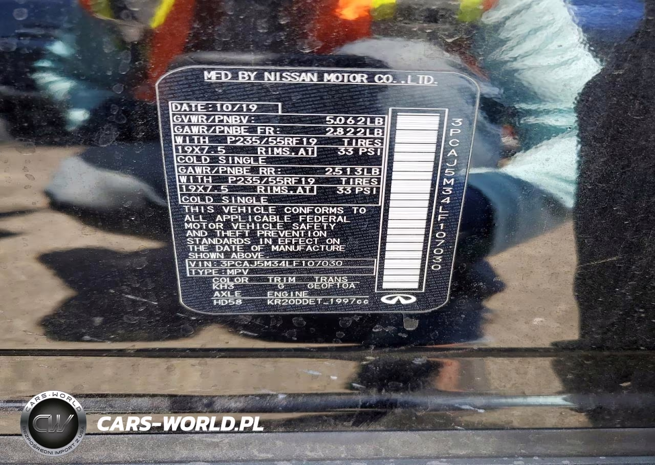 2020 Infiniti Qx50 Luxe VIN:3PCAJ5M34LF107030 - 13