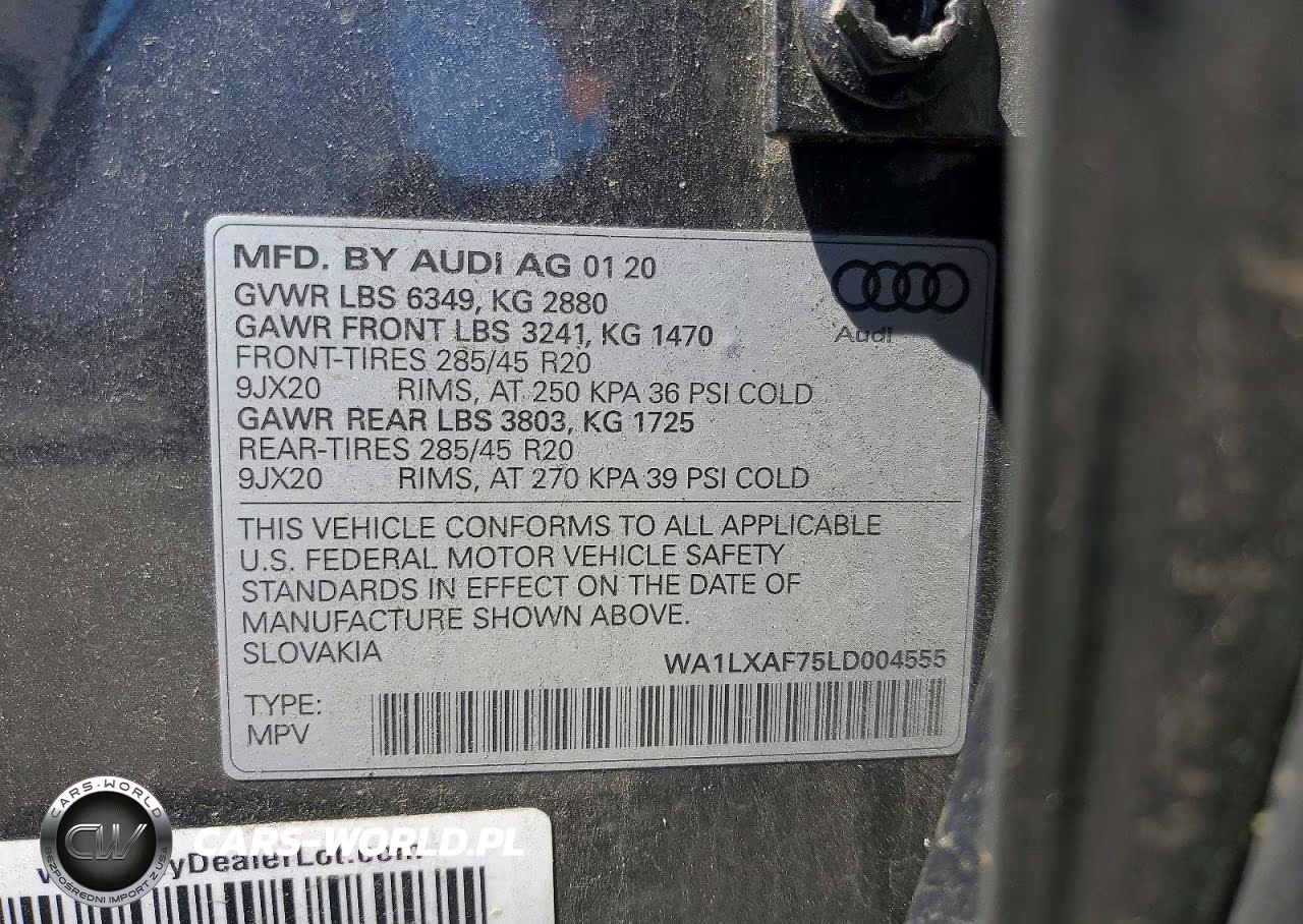 2020 Audi Q7 VIN:WA1LXAF75LD004555 - 14