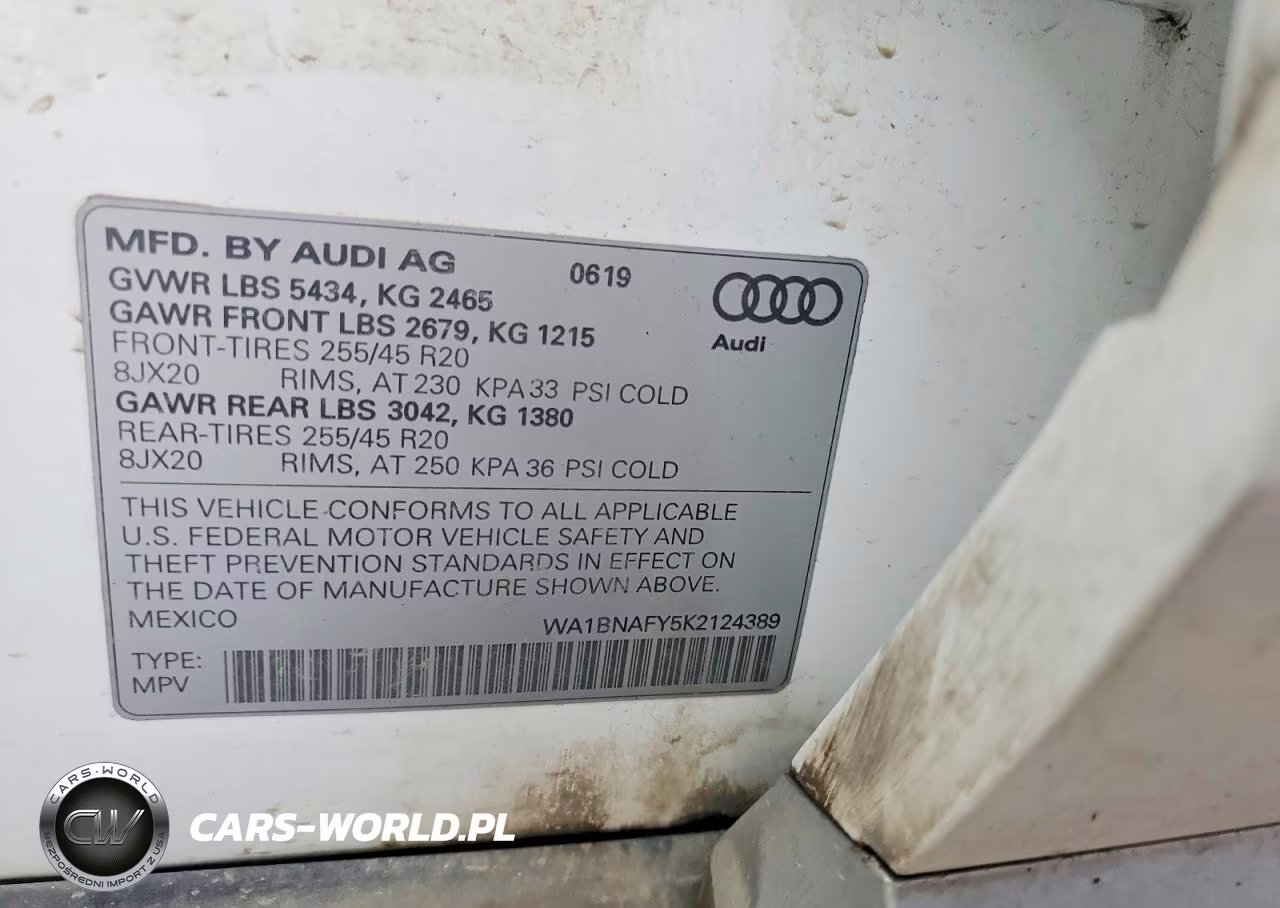 2019 Audi Q5 Premium Plus VIN:WA1BNAFY5K2124389 - 13