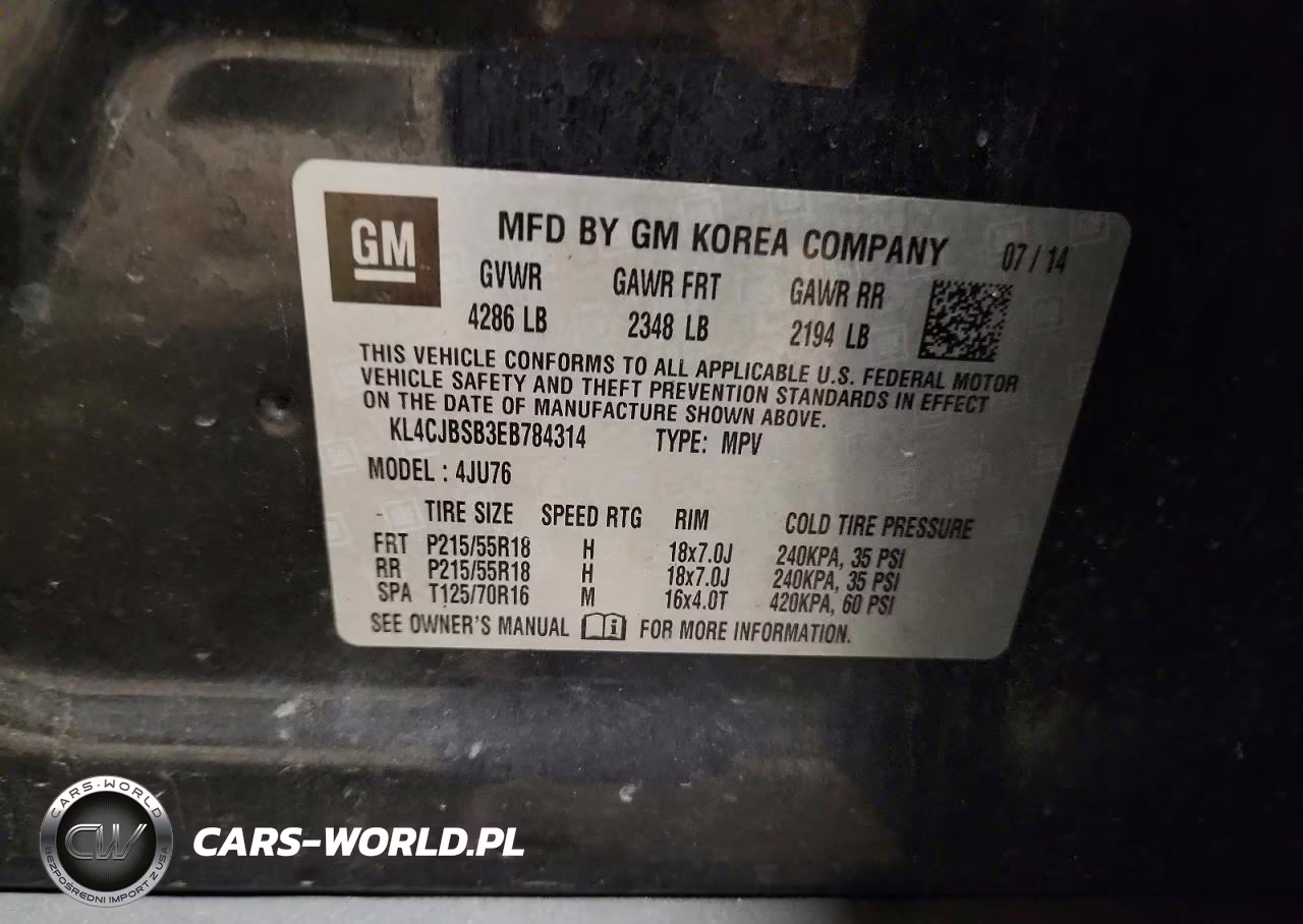 2014 Buick Encore Convenience VIN:KL4CJBSB3EB784314 - 12