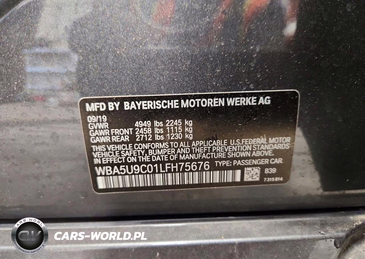 2020 BMW M340Xi VIN:WBA5U9C01LFH75676 - 12