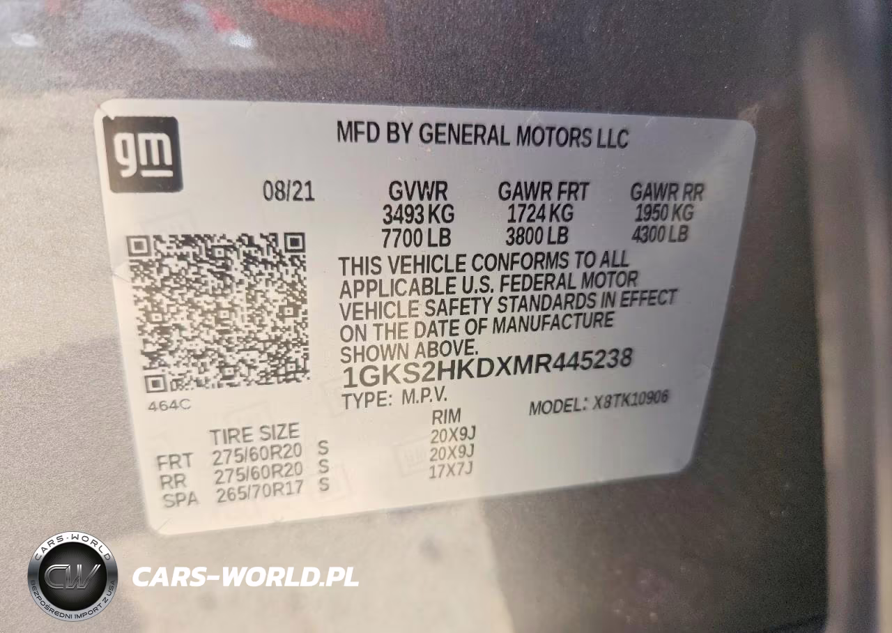 2021 GMC Yukon Xl K1500 At4 VIN:1GKS2HKDXMR445238 - 14