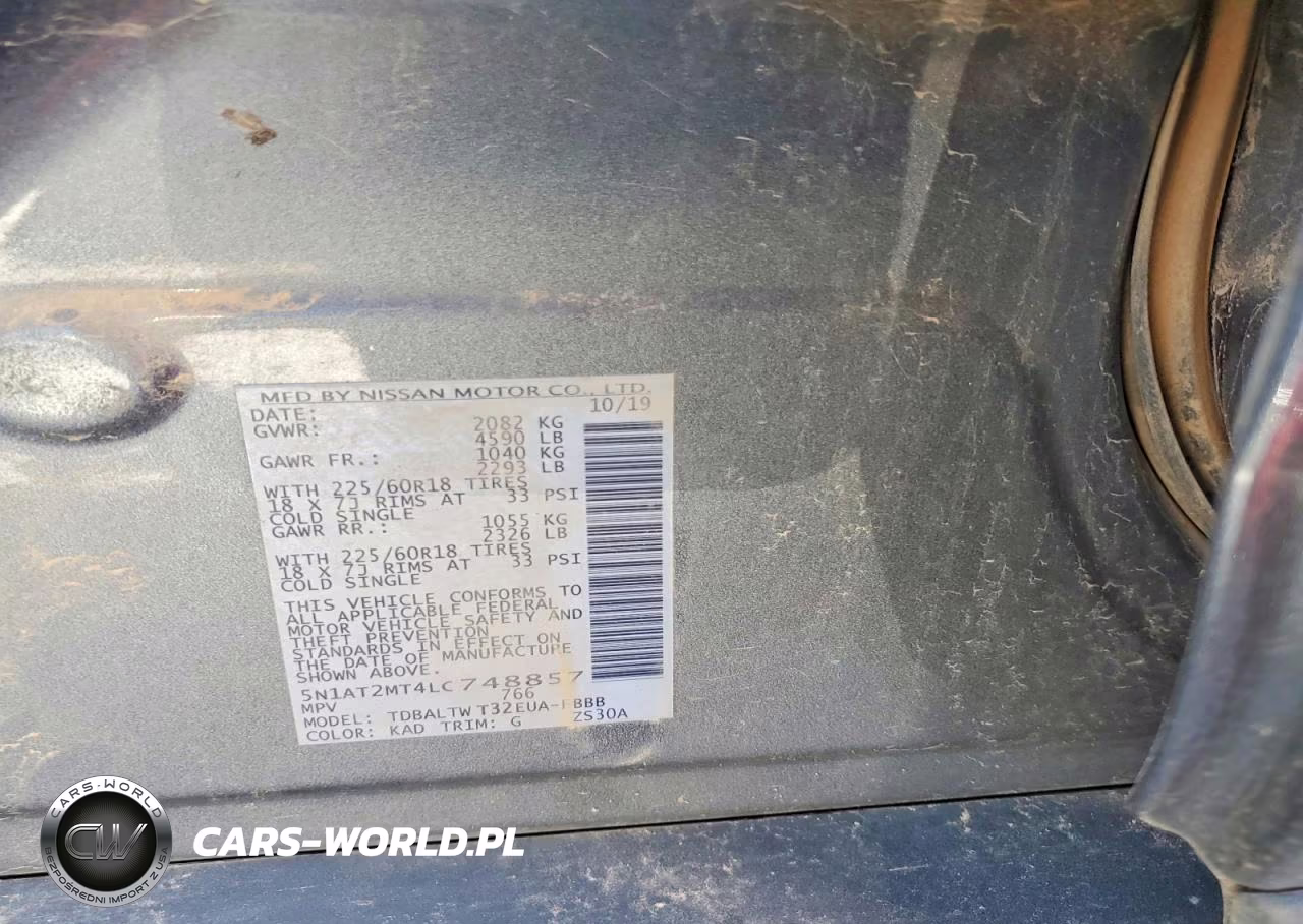 2020 Nissan Rogue Sv VIN:5N1AT2MT4LC748857 - 14
