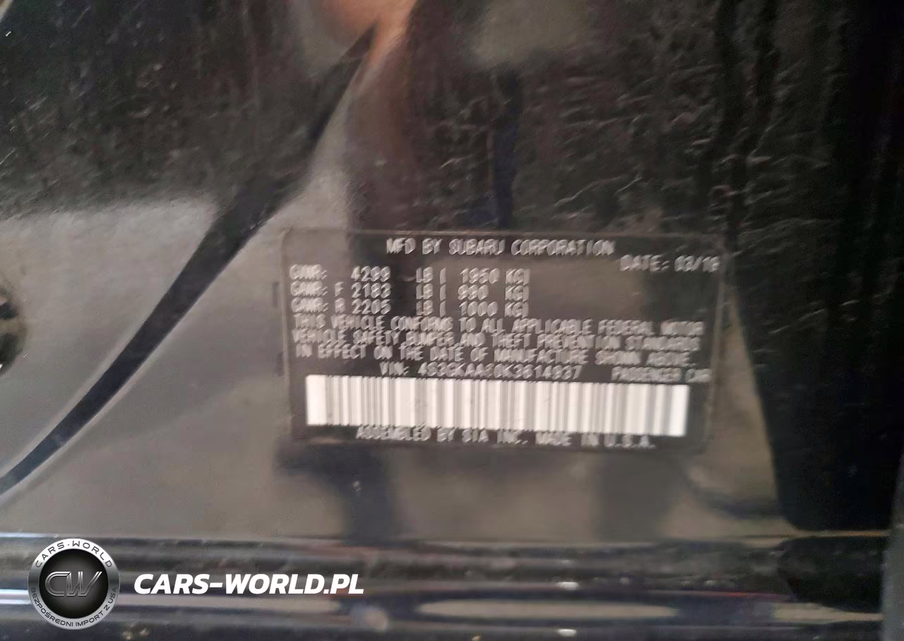 2019 Subaru Impreza VIN:4S3GKAA60K3614937 - 12