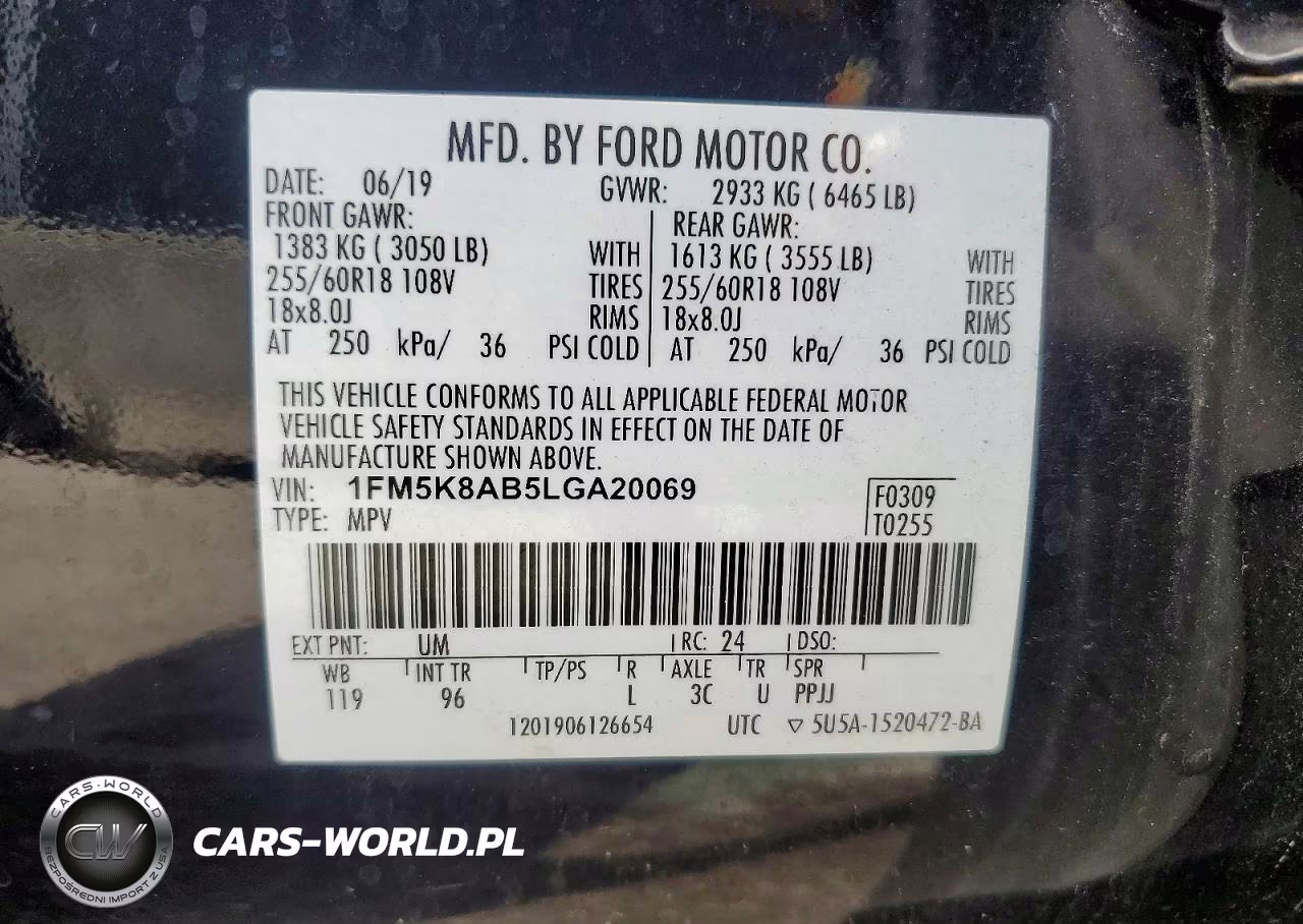 2020 Ford Explorer Police Interceptor VIN:1FM5K8AB5LGA20069 - 14