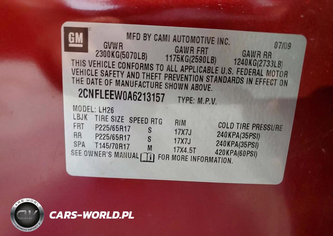 2010 Chevrolet Equinox Lt VIN:2CNFLEEW0A6213157 - 13
