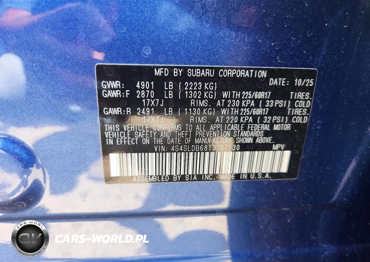 2026 Subaru Forester Premium VIN:4S4SLDB68T3007530 - 12