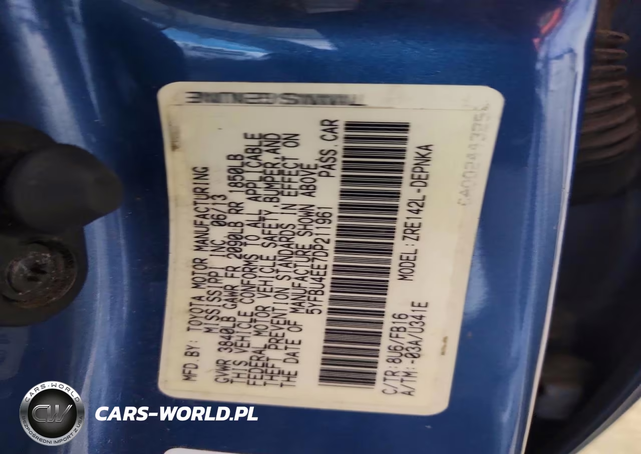 2013 Toyota Corolla Le VIN:5YFBU4EE7DP211961 - 12