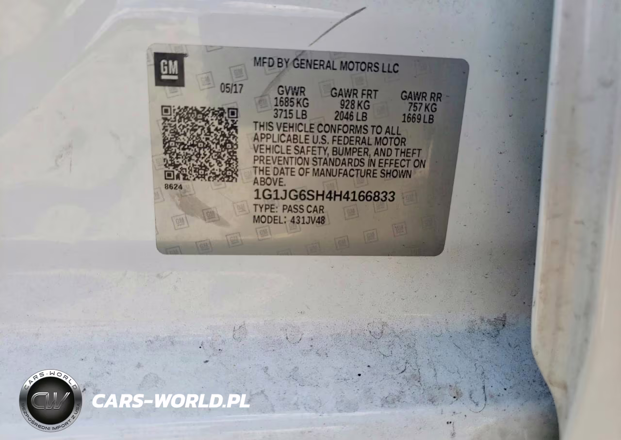 2017 Chevrolet Sonic VIN:1G1JG6SH4H4166833 - 12