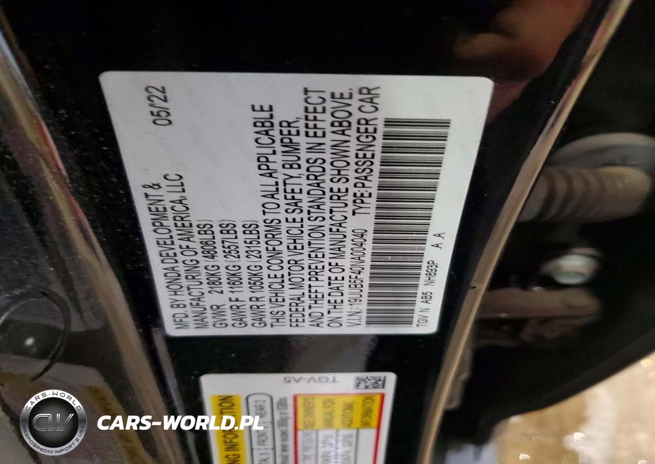 2022 Acura Tlx Technology VIN:19UUB5F40NA004040 - 12