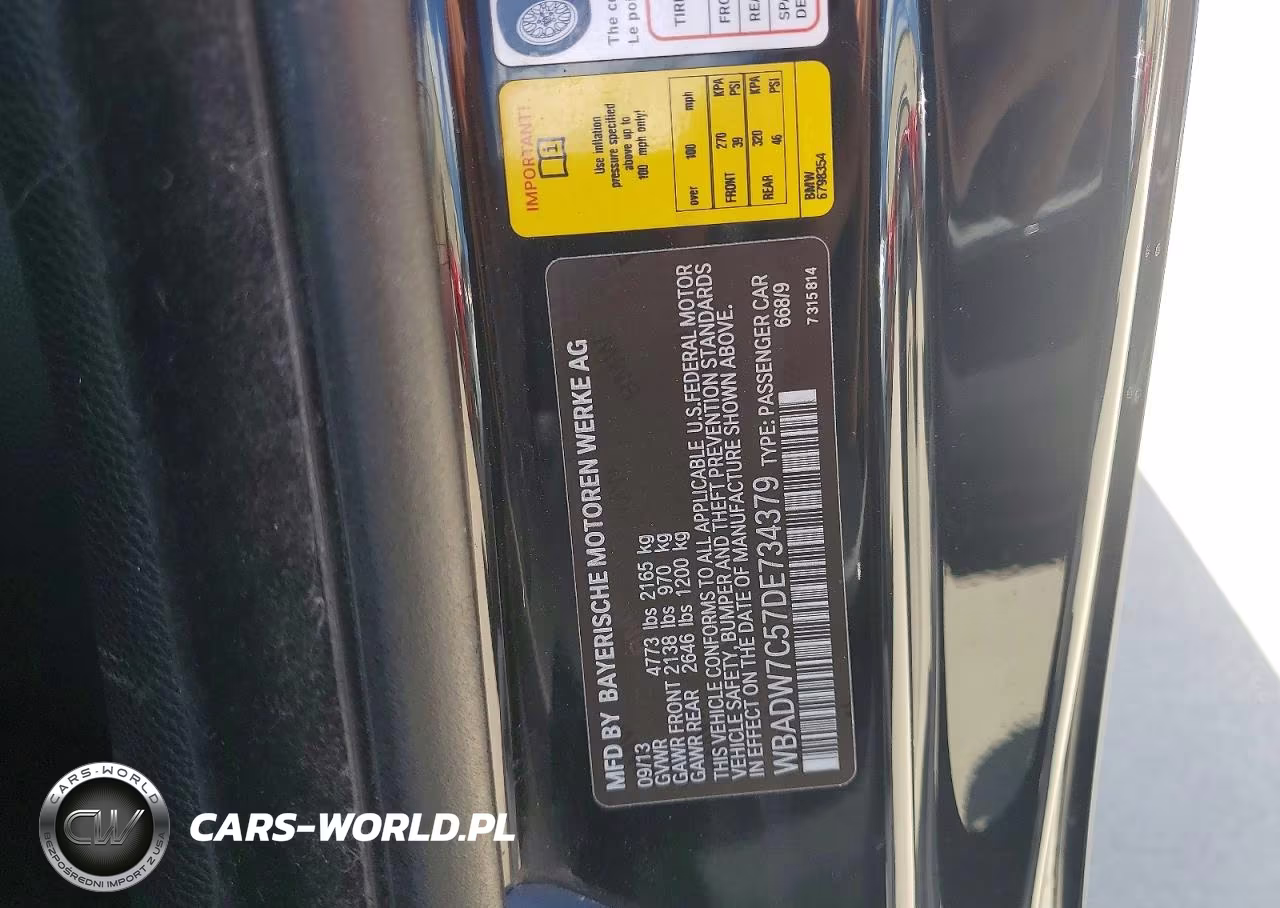 2013 BMW 328 I Sulev VIN:WBADW7C57DE734379 - 12