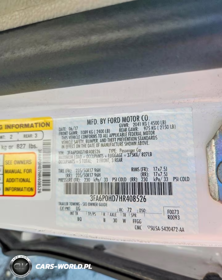 2017 Ford Fusion Se VIN:3FA6P0HD7HR408526 - 12